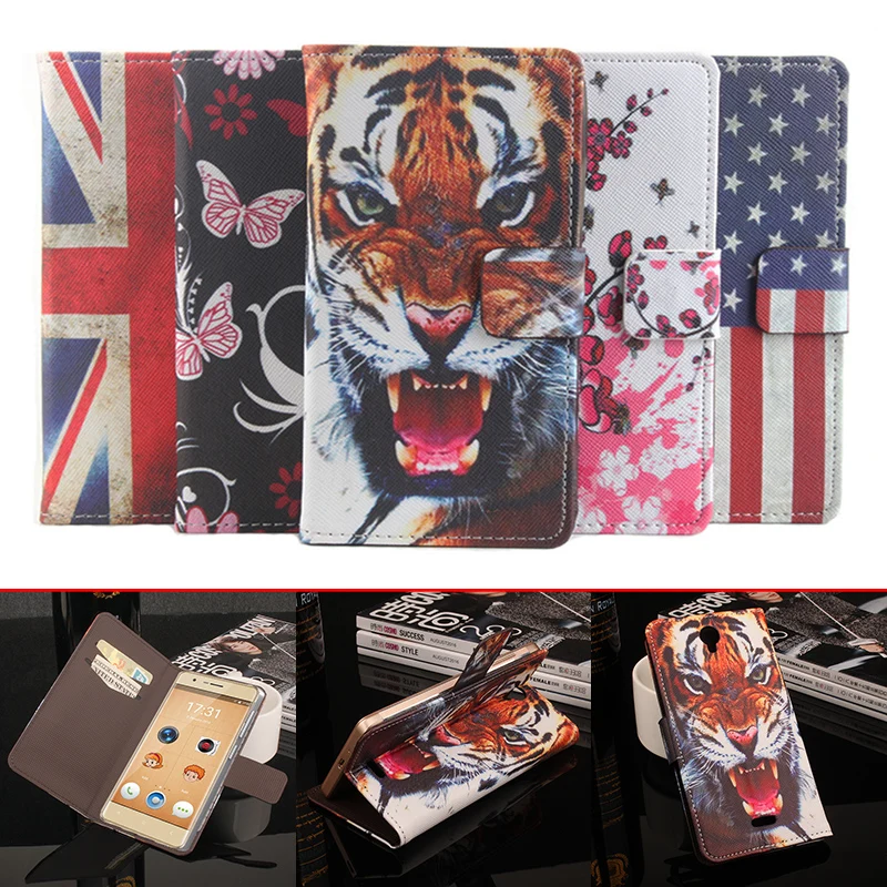Для Oukitel k4000 lite чехол 3D Тигр Pattern Флип кожаный бумажник телефон сумка для Lite|case for