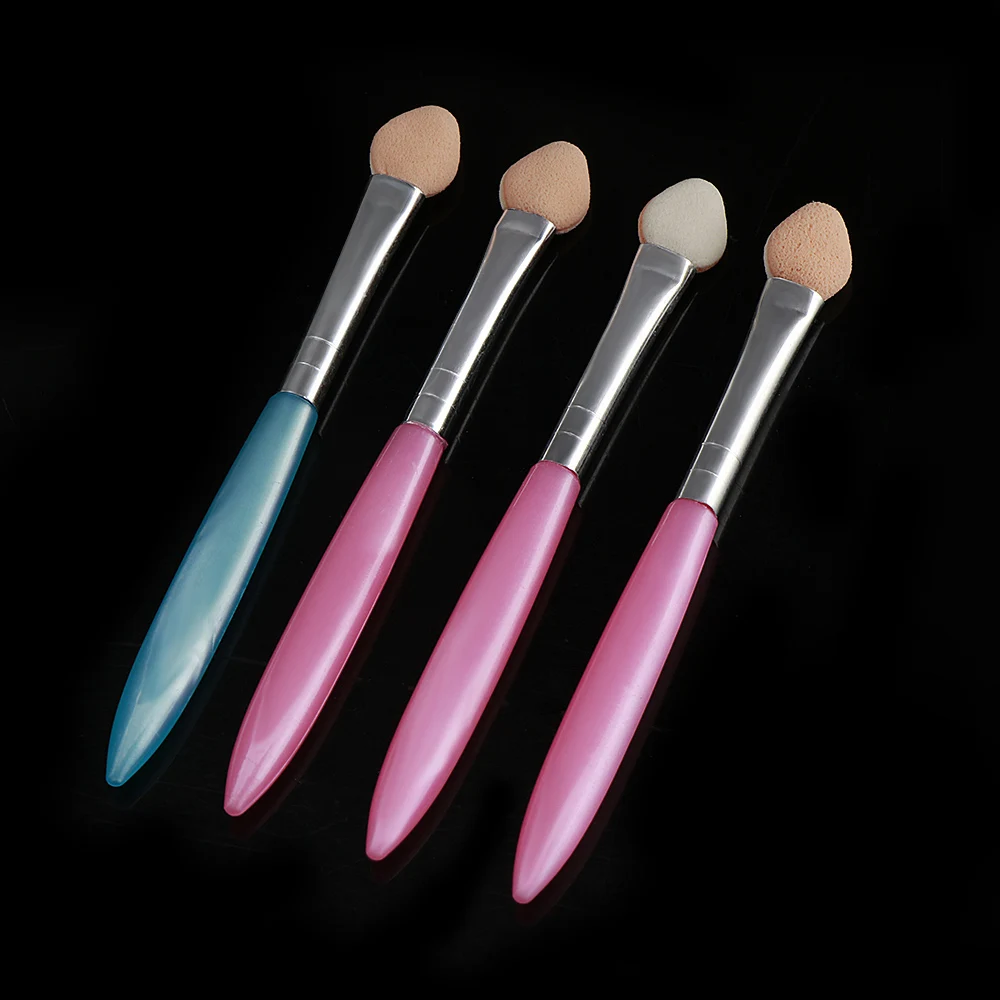 Случайный цвет! 4 шт аппликатор для теней век Pro губка с двойным концом