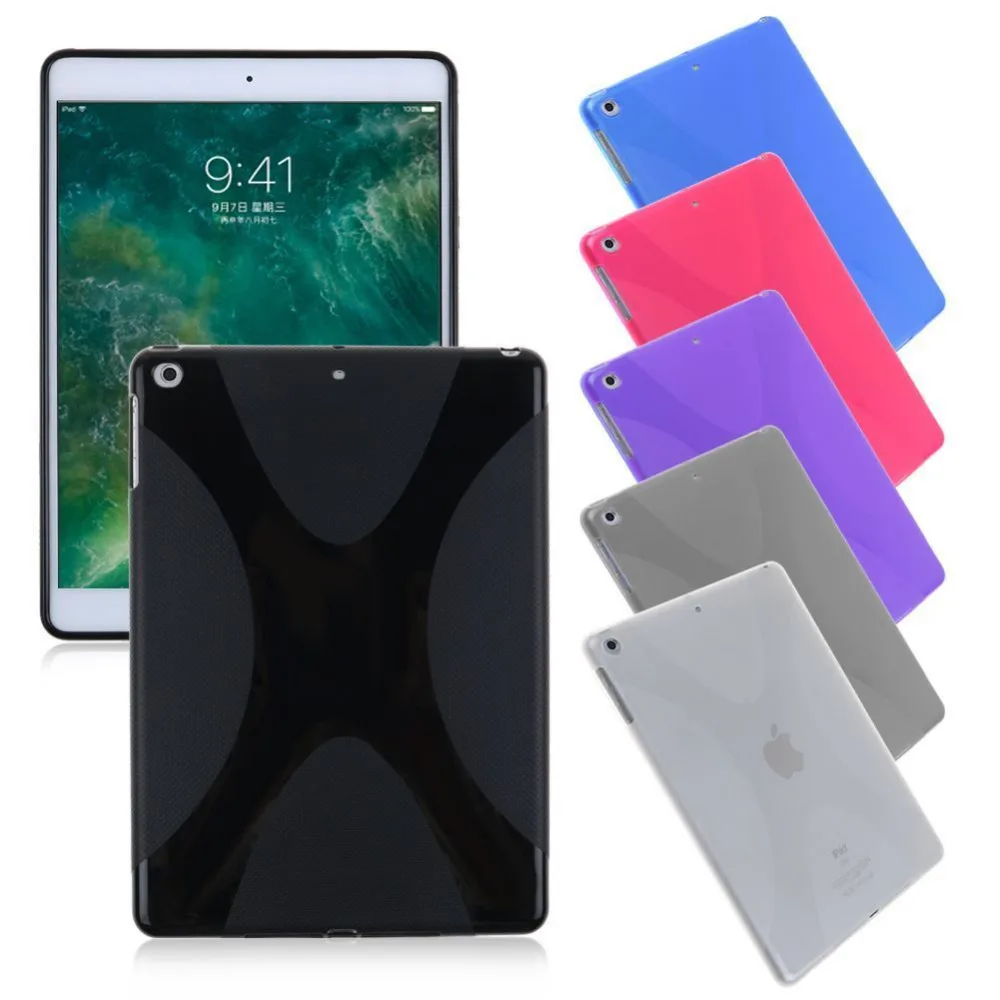 Матовый силиконовый защитный чехол X Line из ТПУ для Apple iPad 9 7 2018 2017 Air Tablet|bag for ipad|cover