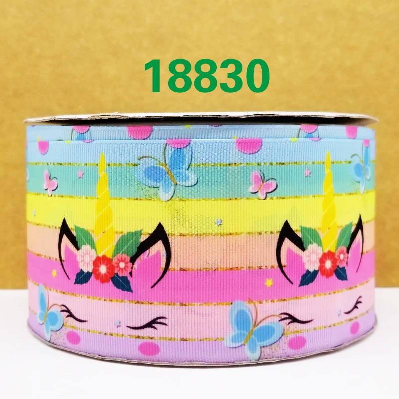 Новое поступление ленты аксессуары для волос лента 10 ярдов печатных grosgrain ленты 18830