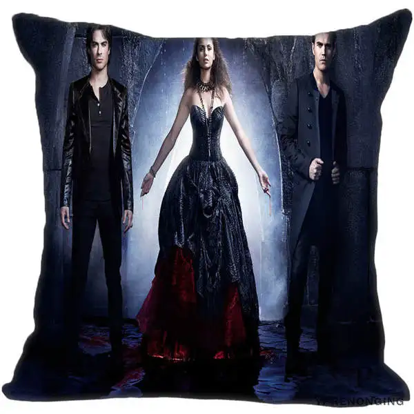 Square Pillowcases Декоративная Наволочка на заказ Дневники вампира квадратная Наволочка на молнии лучший подарок 35X35,40x40,45x45 см(одна сторона) 180516-61 - Цвет: Square Pillowcases