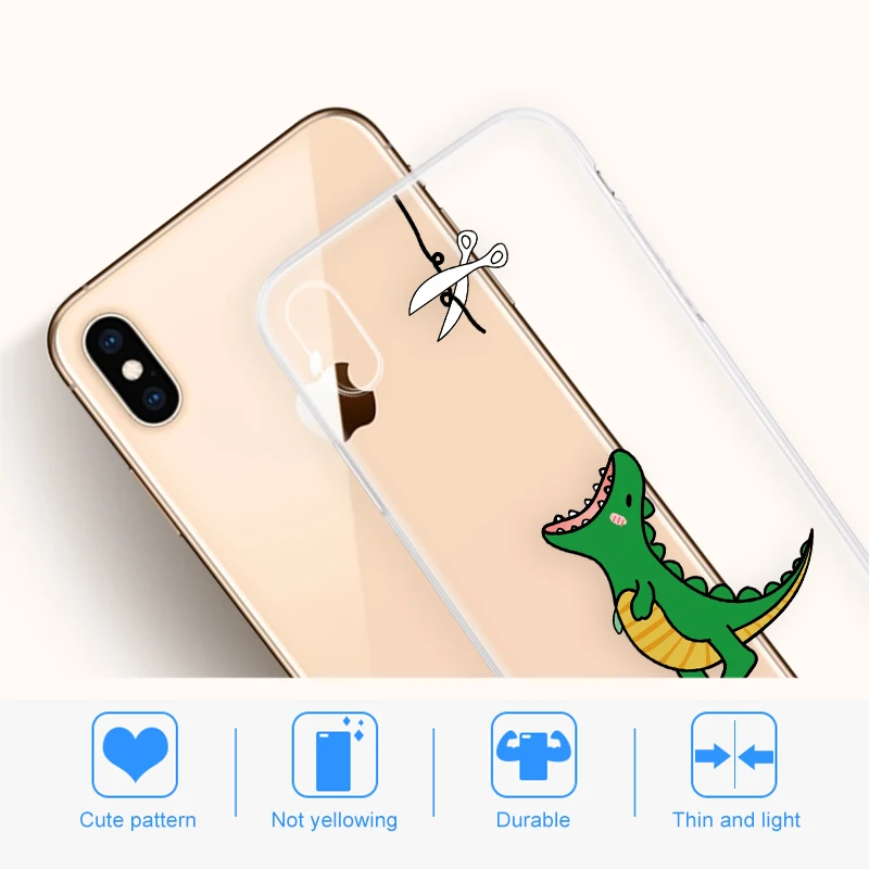 Новая пара чехол для телефона iPhone XR XS MAX X 7 8 6 S плюс милые животные Мягкий ТПУ Капа |