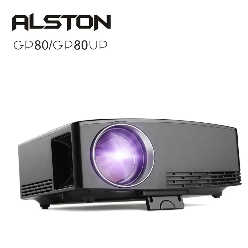 ALSTON 1800 люмен 4 K HD проектор светодиодный видеопроектор GP80 Портативный