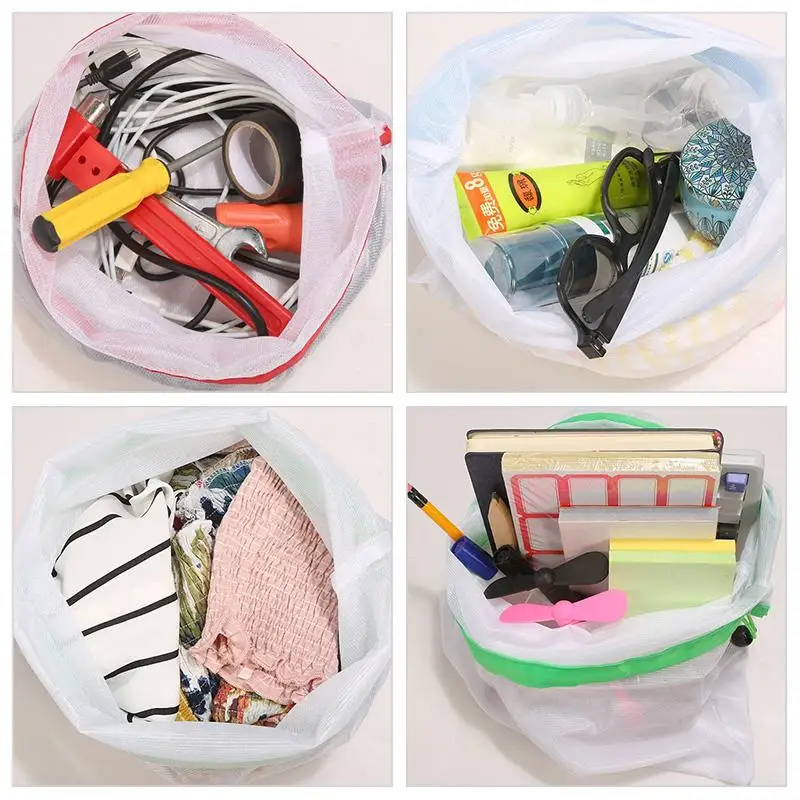 Многоразовые мешки для продуктов моющиеся сетчатые продуктовых покупок фруктов