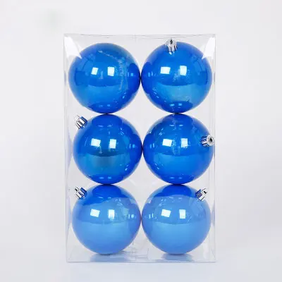 10cm Pearl 6Pcs 3-15 см матовый синий светильник, Рождественский шар, свадьба, день рождения, вечеринка, тренд, дерево, украшение, подвеска, пузырчатая Сфера - Цвет: 10cm Pearl 6Pcs