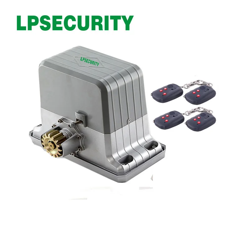 Мотор для автоматизации раздвижных ворот LPSECURITY 120 В 230 1800 кг с 20 передатчиками |