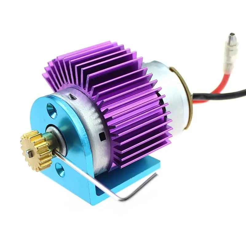 Purple Wltoys 12428 комплекты деталей двигателя радиатор двигателя металлический гаечный ключ Набор аксессуаров подходит для 1:12 Радиоуправляемые модели автомобилей 12428,12423 - Цвет: Purple