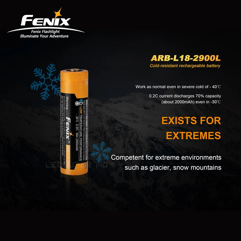 Fenix ARB L18 2900L 2900 мА/ч морозостойкий износостойкий не Перезаряжаемые Батарея для