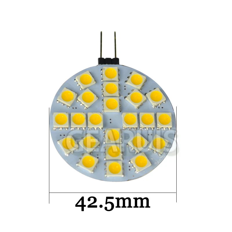 10 шт. G4 LED домашний 24 SMD 5050 24SMD лампа теплый белый автомобильный шкаф лодка