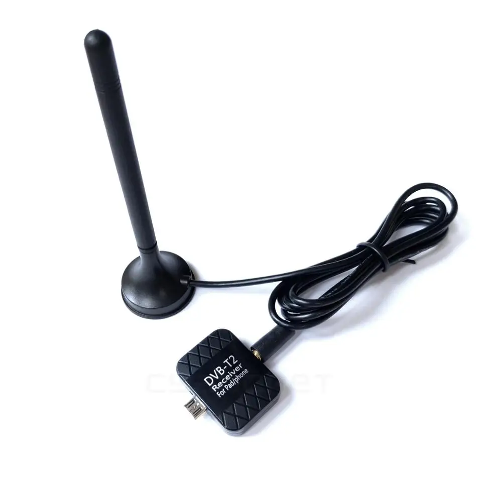 DVB-T2 ТВ-приемник DVB-T HD цифровой ТВ-тюнер с микро USB две антенны для Android мобильного телефона планшета Pad tv HD tv Dongle