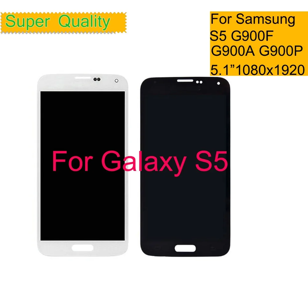 Super AMOLED для SAMSUNG GALAXY S5 G900F G900A G900P G900T G900V жк дисплей дигитайзер сенсорного экрана