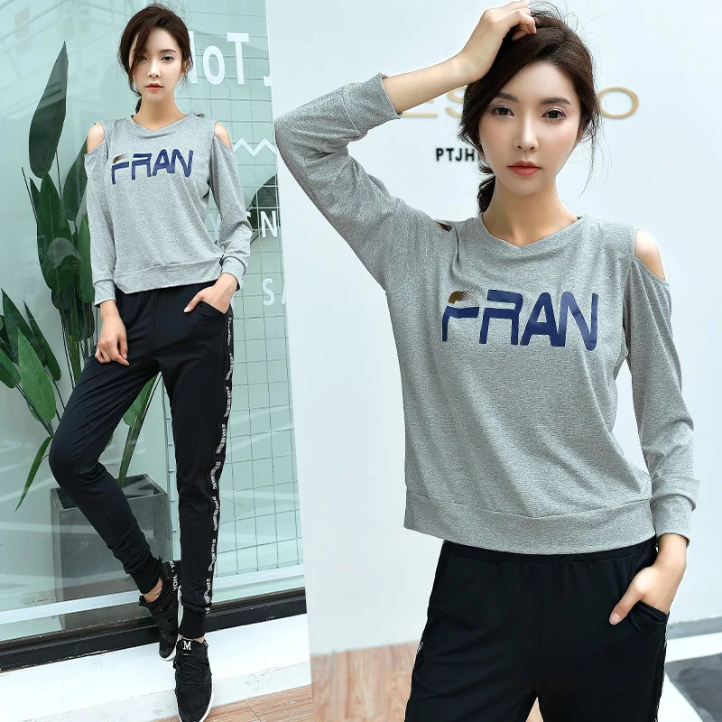 Женская Спортивная одежда для занятий фитнесом набор из 3 предметов: спортивный