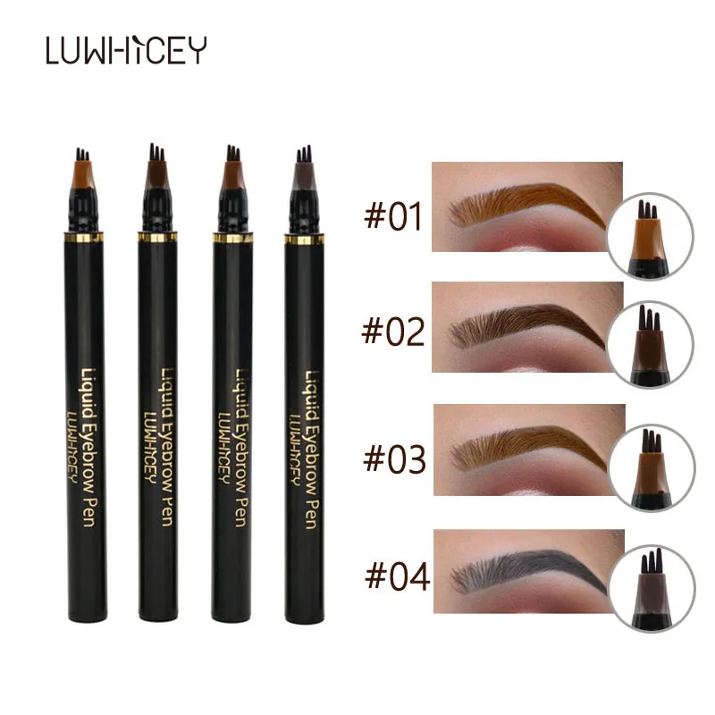 LUWHICEY Microblading карандаш для бровей водостойкая натуральная вилка кончик татуировки