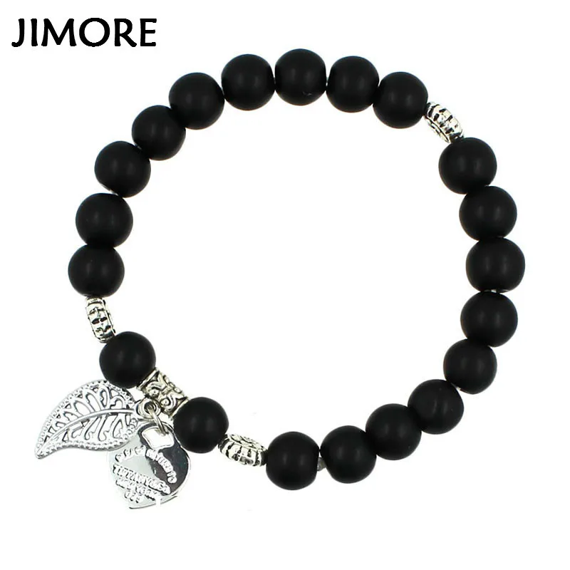 [Jimore] Шарм Сердце лист кулон браслет для Для мужчин наручные ювелирные изделия