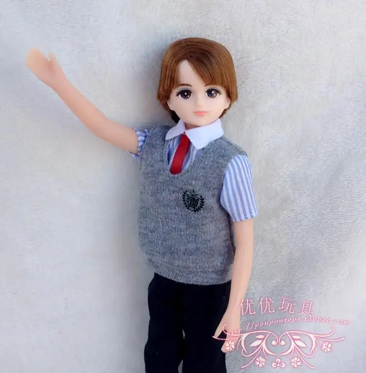 

2019 Licca dolls boy Doll + clothes + pants + pants + shoes suitable for girl DIY 1/6 male doll