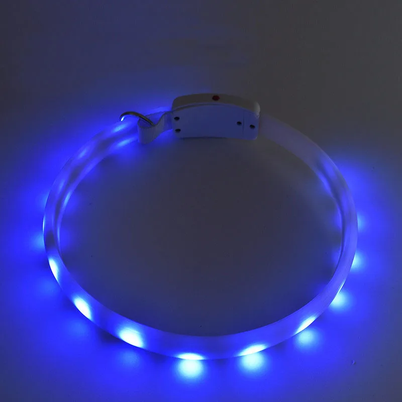 2 5 см светящийся светодиодный ошейник для собаки силиконовый Usb зарядка