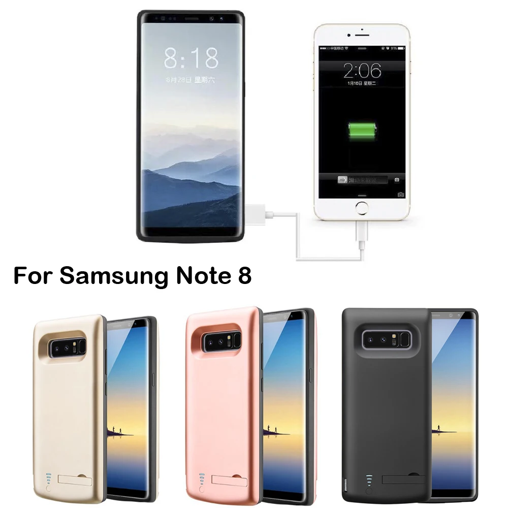 Высокая Qiality новейший 6500mAh Чехол для блока питания Samsung Galaxy Note 8 портативный