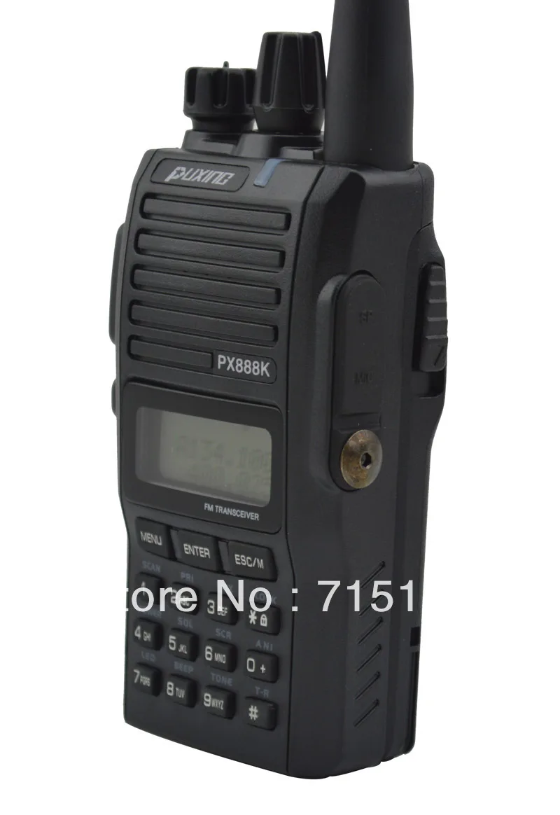 Черный цвет искусственная кожа двухдиапазонный VHF и UHF Профессиональный