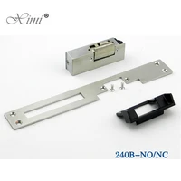 fail safe no narrow type long type door electric strike lock for access control 12v dc power to open electric door lock system