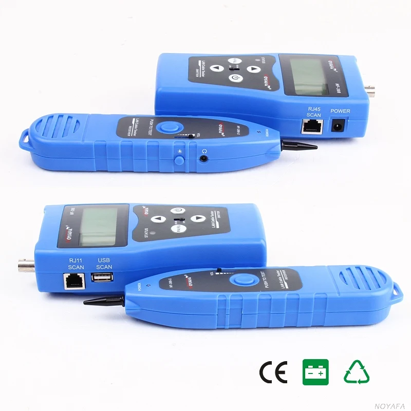 NOYAFA телефон с трекером телефонных проводов сетевой кабель LAN тестер для USB BNC RJ45 RJ11