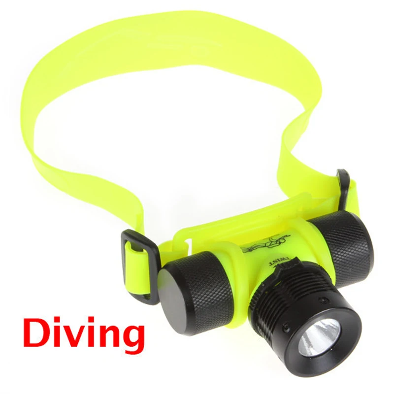 VICMAX 2000Lumen XML T6 LED 3 Mode Waterproof Scuba Diving Headlamp Underwater work Headlight Flashlight torch Light | Освещение