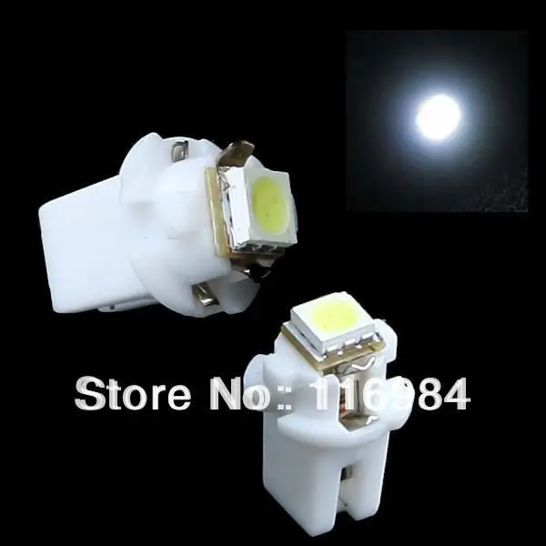 

10 шт., разноцветные светодиодные лампы B8.5D 509T B8.5 5050, 1 SMD T5, 12 В