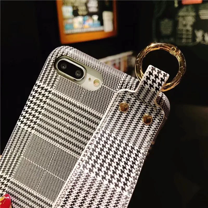 Okme Fashion Plaid Phone Case For iphone X XR XS MAX Silicon Soft TPU Cover 6S 6 7 8 Plus Mobile phone |