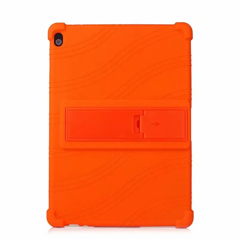orange Силиконовый чехол для lenovo tab M10 TB-X605F TB-X605L Tab P10 TB-X705F TB-X705L 10," планшетный ПК Защитный чехол+ 3 gif - Цвет: orange