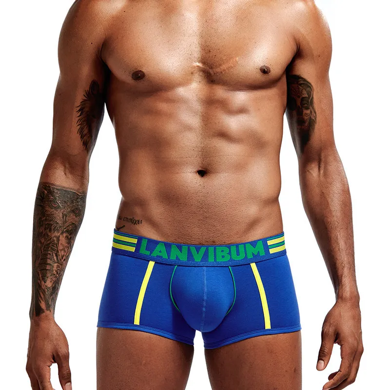 

Breathable Boxers Soft Cotton Boxers Underwear Men Underpant U Convex Pouch Men's Underwear Shorts Slips Cueca