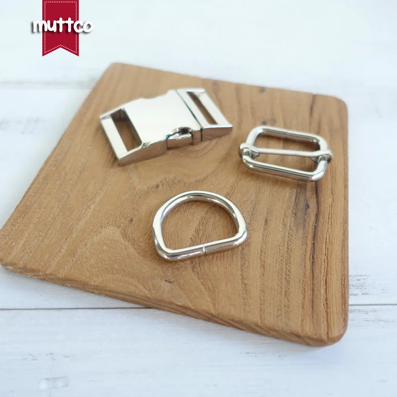100sets/lot (metal buckle+adjust buckle+D ring)DIY Dog Collar silcery 2.5 emboitement zinc alloy buckle adjust Sewing qz-001 | Дом и сад
