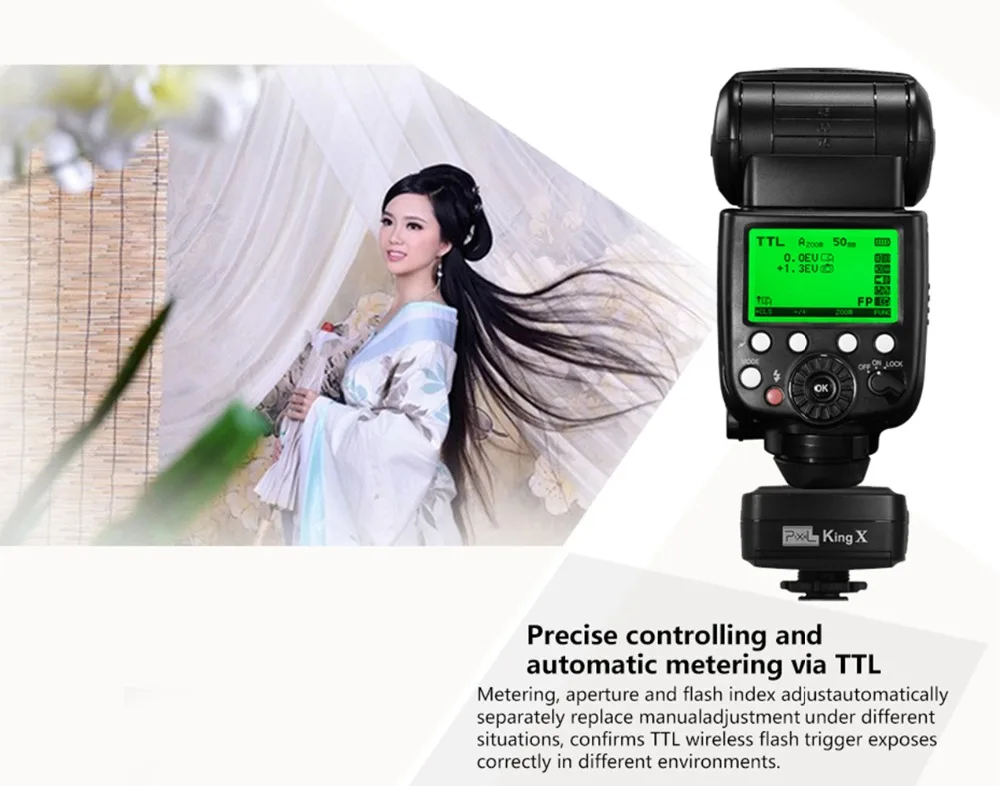 Для Canon 1100D 1000D 650D 600D 450D 500D DSLR Pixel King X получить E TTL беспроводной триггер вспышки
