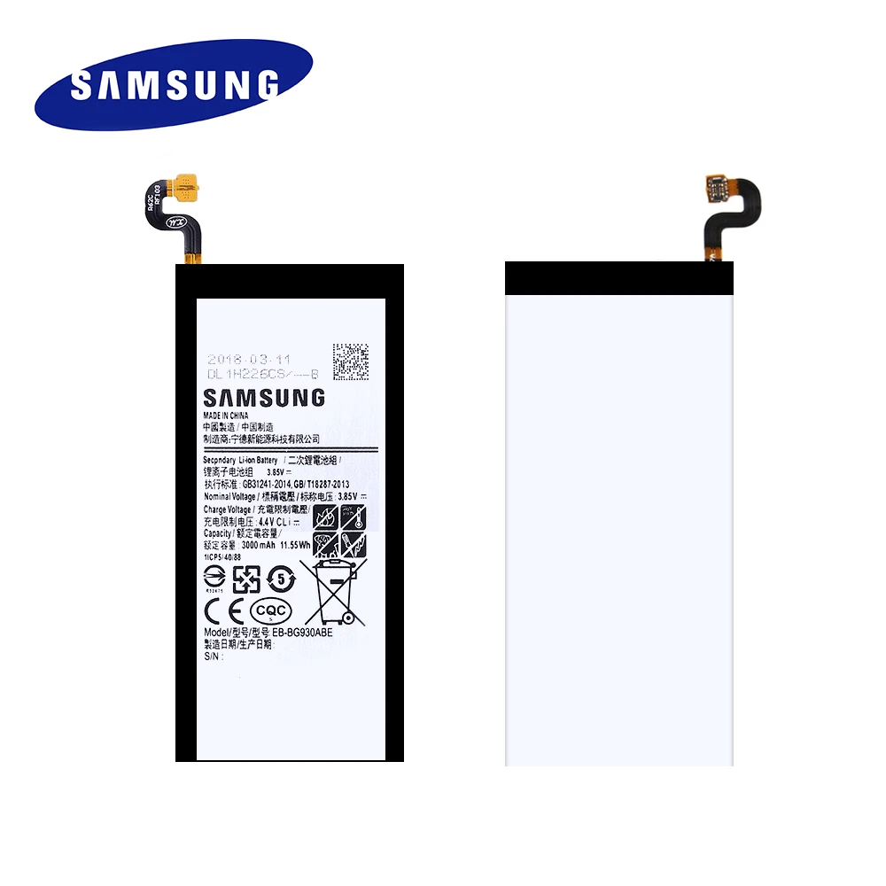 100% Оригинальный запасной аккумулятор для Samsung Galaxy S7 EB BG930ABE batteria akku + номер