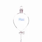 Раздельная Воронка в форме шара, с заземляющей стеклянной пробкой и заглушкой 5000 мл, толстая сепарационная воронка, стеклянный переключатель