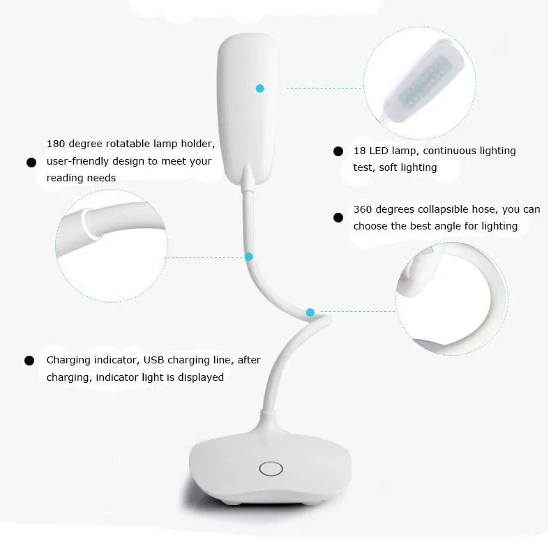 Livewin офисная настольная лампа светодиодный светильник с гибким usb зажимом для
