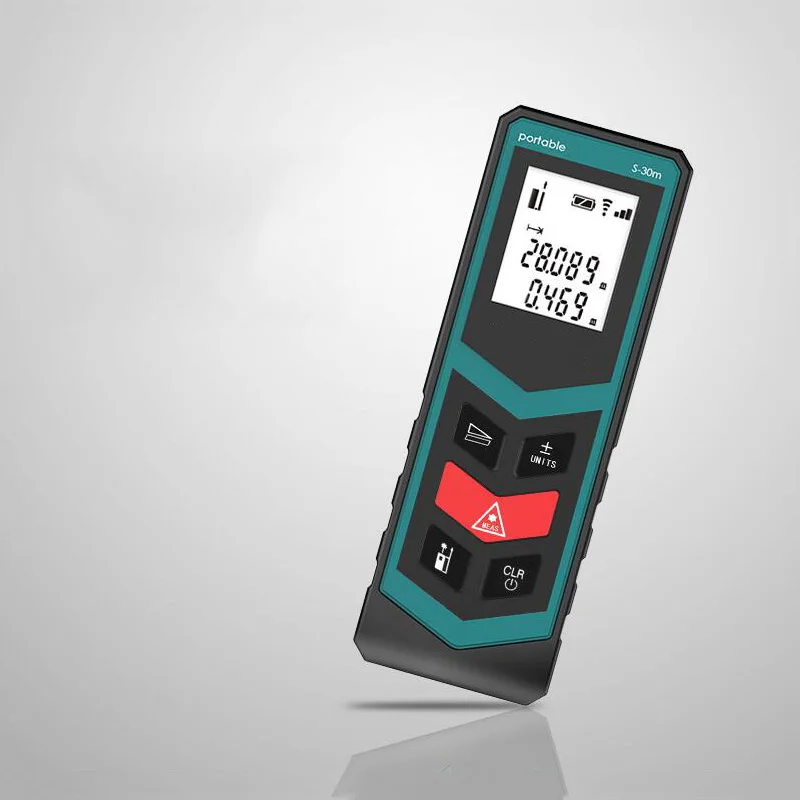 Портативный лазерный измеритель расстояния 30 м цифровой измерительный