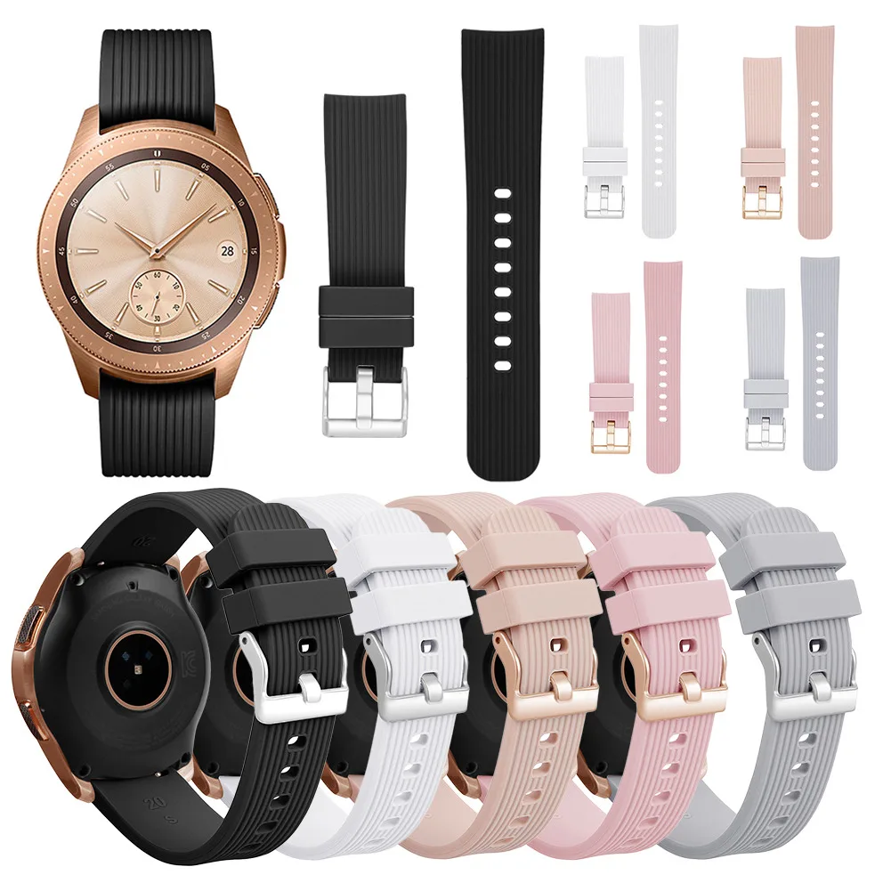 20 мм спортивный силиконовый ремешок для samsung Galaxy Watch SM-R810 42 мм& gear 2 спортивный ремешок для Huami Amazfit Bip/Amazfit 2 Смарт-часы