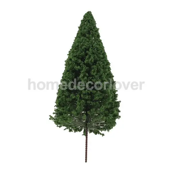 10шт. 1:75 HO Scale Зеленый пейзаж модель Cedar Trees 12 см прочные | Дом и сад