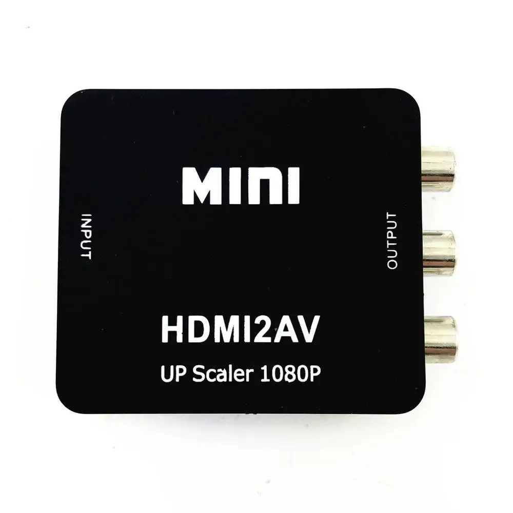1080P HDMI Mini VGA к RCA AV композитный адаптер конвертер с 3 5 мм аудио VGA2AV / CVBS + ПК HDTV