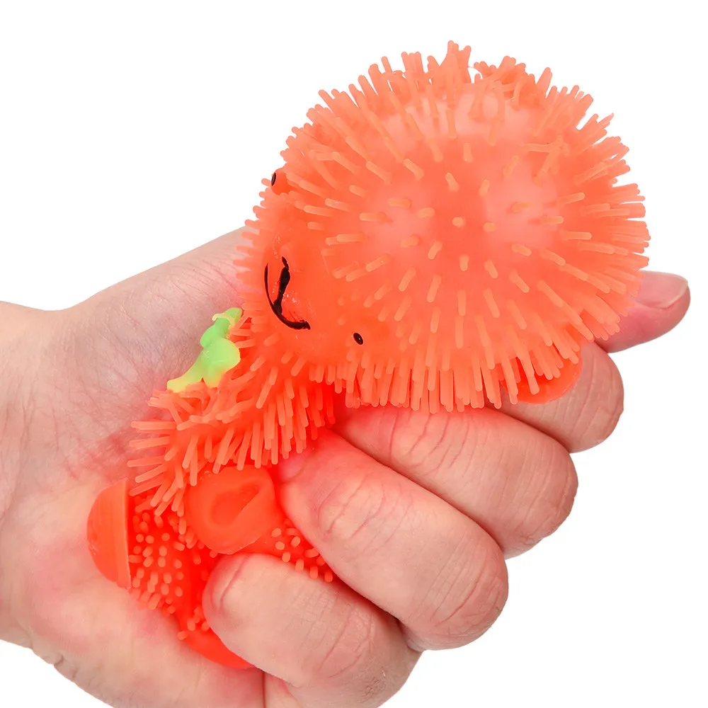 9 см новинка мигание мишка сжимаемая сенсорная игрушка активность и игра мячи