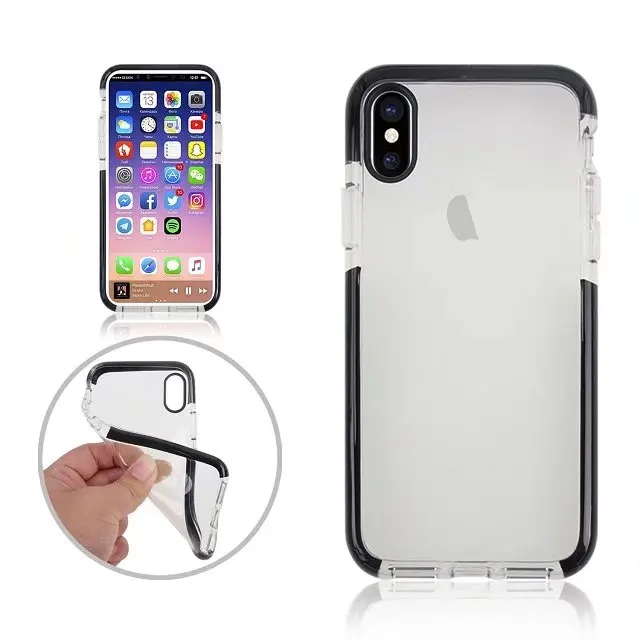 Horsebiao 20 шт. для iphone х ТПУ чехол прозрачный Мягкие TPU силиконовый полный