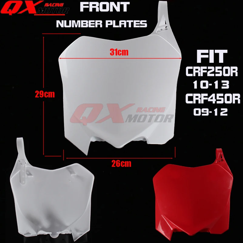 Передние номерные знаки табличка с именем ДЛЯ CRF CRF250R 10 13 CRF450R 09 12 для внедорожных