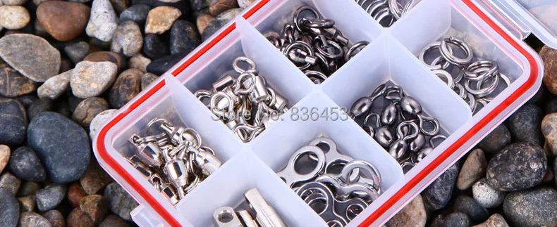 70 шт./лот нержавеющая сталь рыболовная оснастка баррель слинг роликовых