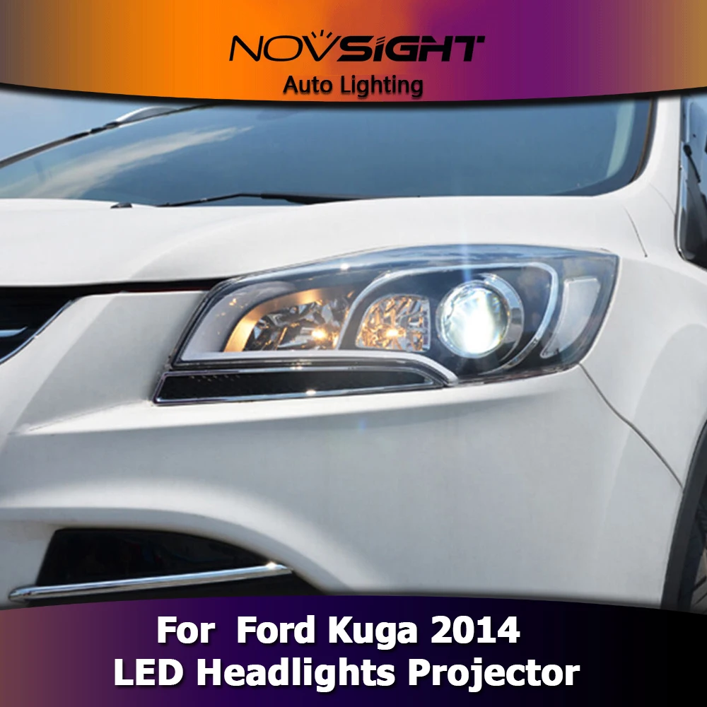 NOVSIGHT фара в сборе для Ford Kuga фары 2014 Автомобильный датчик стайлинга светодиодный