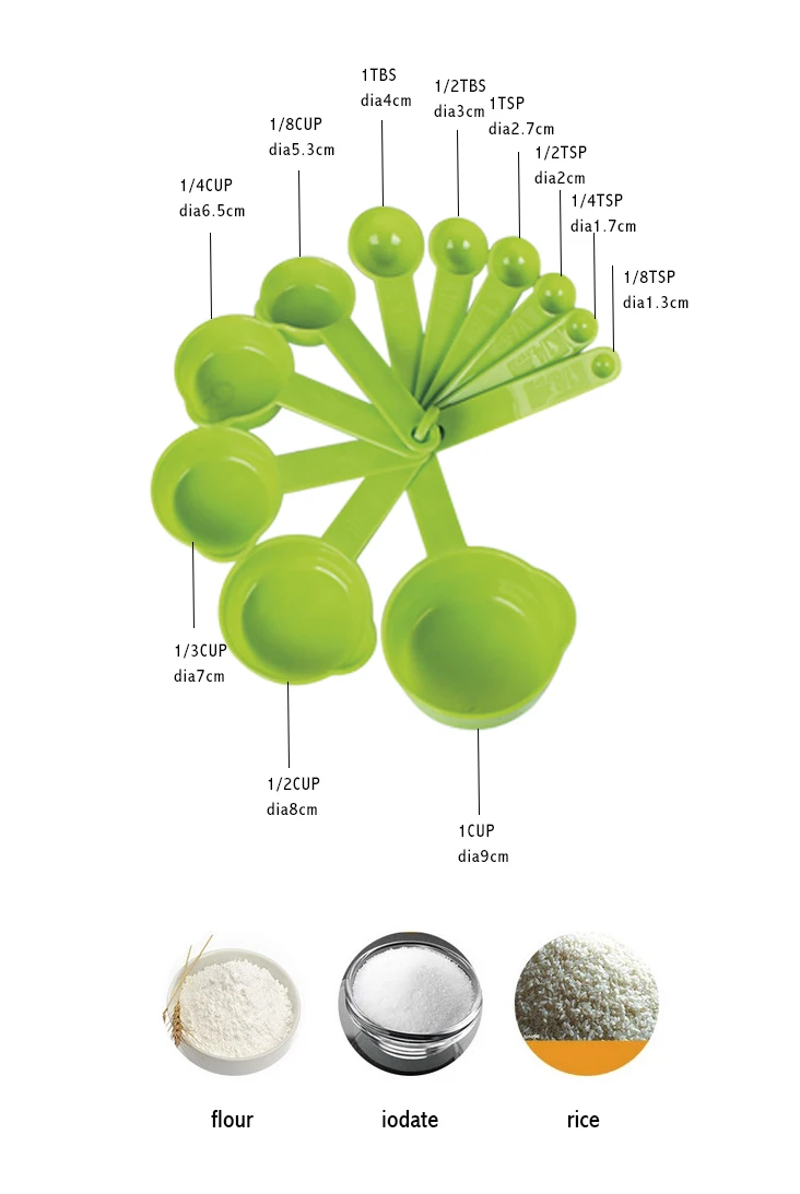 Пластиковые мерные чашки 11 шт./лот мерная ложка кухонные инструменты измерение