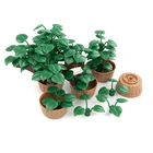 Городские аксессуары, строительные блоки, MOC Garden Mini, зеленый куст, трава, растения, листья, DIY игрушки, друзья, блоки, детали, кирпичи C021