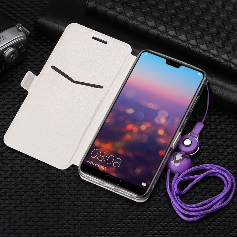 P20 случаях Стильный кожаный чехол для huawei Глобальный EML L09 L09C случай бумажник