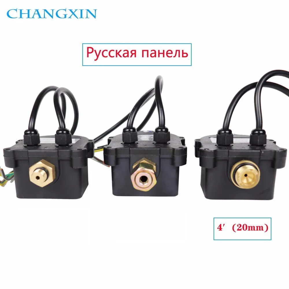 Русский переключатель контроля давления цифровой светодиодный дисплей водяной насос G1/" G3/8" G1/" WPC-10, электронный контроллер с адаптером - Напряжение: 4 Russian