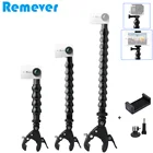 Новый гибкий монопод с гусиным горлом и держателем для экшн-камер Gopro Hero 5 6 7 SJcam, селфи-Палка с зажимом для телефонов