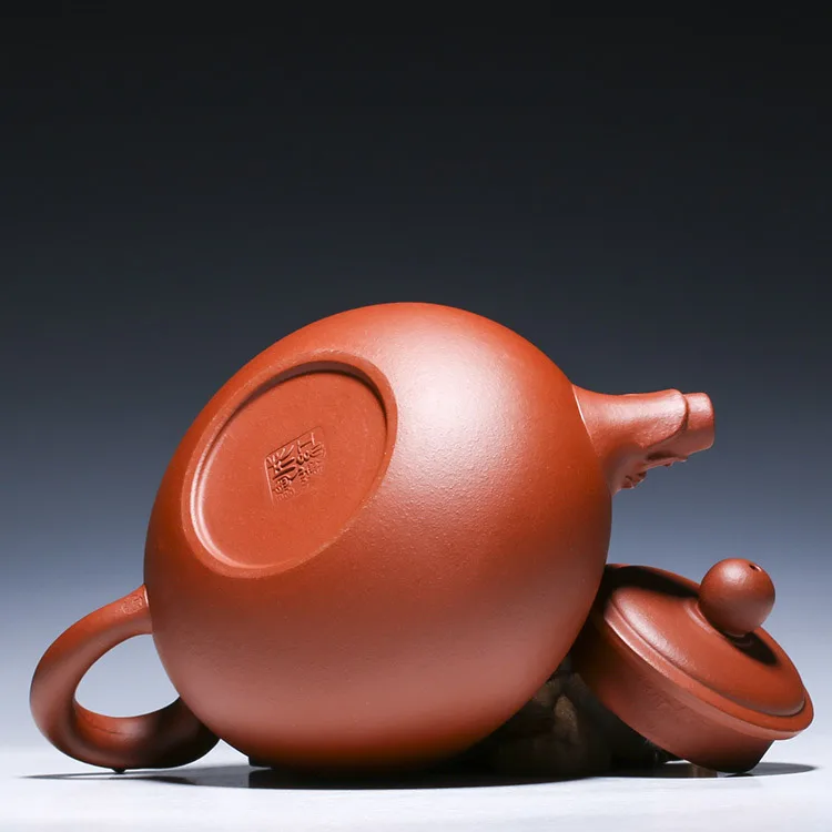 

400ml Authentic Yixing Teapot Dragon Wishful Pot Ruyi Tea Pot Master Handmade Zisha Chinese Tea Set Healthy Purple Clay Teaware