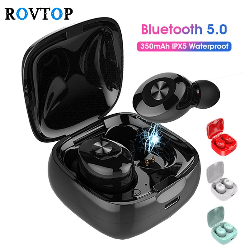 TWS Bluetooth 5 0 стерео наушники Беспроводные спортивные с микрофоном Hi Fi гарнитура